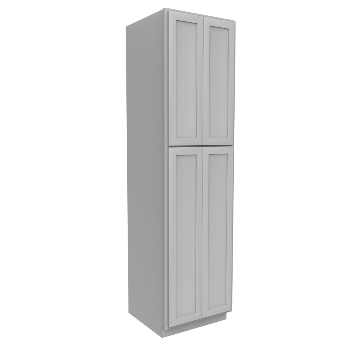 Elegant Dove - Double Door Utility Cabinet | 24"W x 90"H x 24"D - BUILDMYPLACE