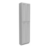 Elegant Dove - Double Door Utility Cabinet | 24"W x 96"H x 12"D - BUILDMYPLACE