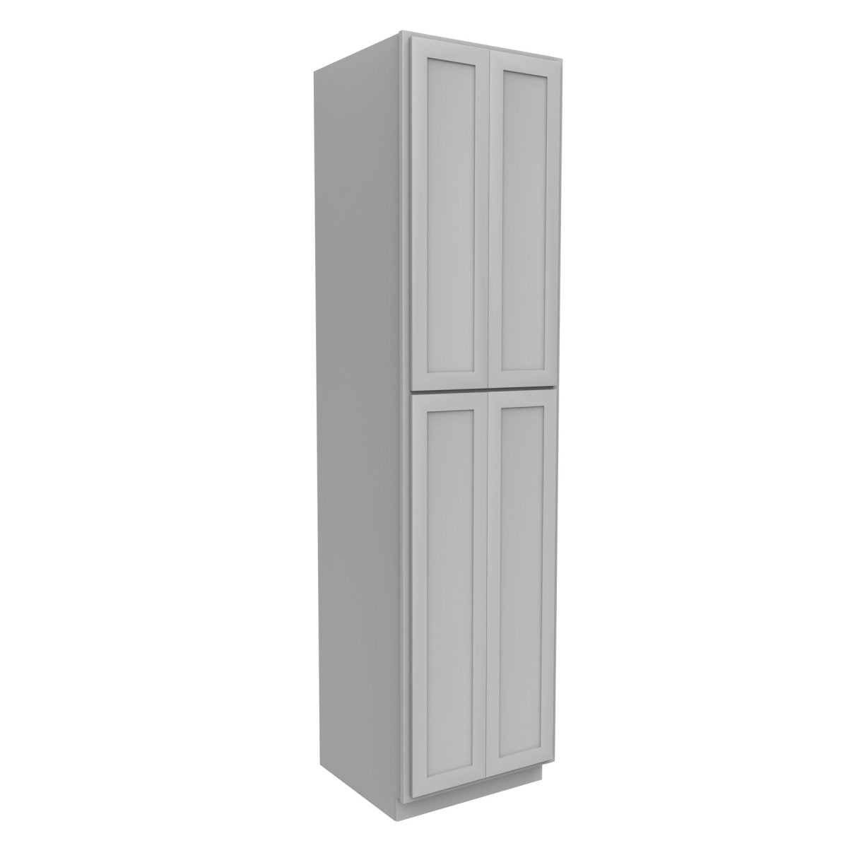 Elegant Dove - Double Door Utility Cabinet | 24"W x 96"H x 24"D - BUILDMYPLACE