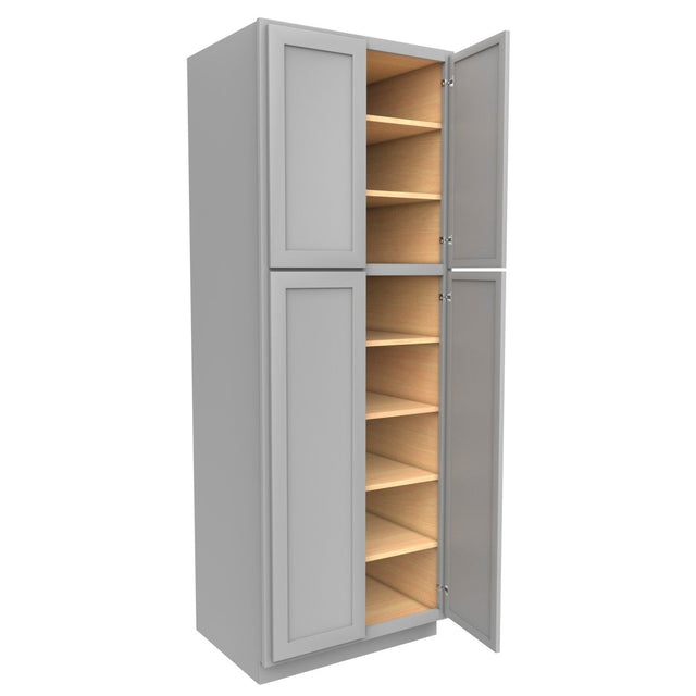 Elegant Dove - Double Door Utility Cabinet | 30"W x 84"H x 24"D - BUILDMYPLACE