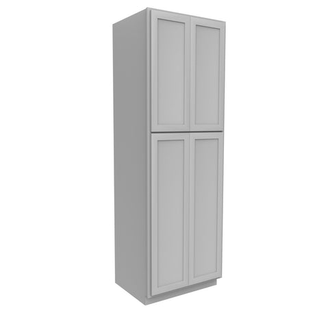 Elegant Dove - Double Door Utility Cabinet | 30"W x 90"H x 24"D - BUILDMYPLACE