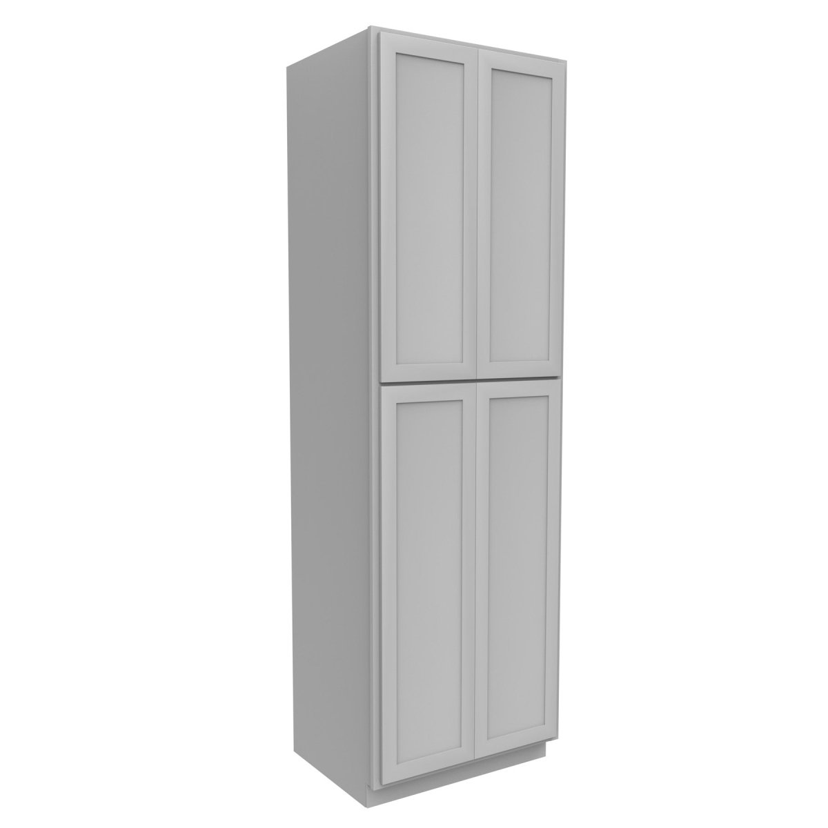 Elegant Dove - Double Door Utility Cabinet | 30"W x 96"H x 24"D - BUILDMYPLACE