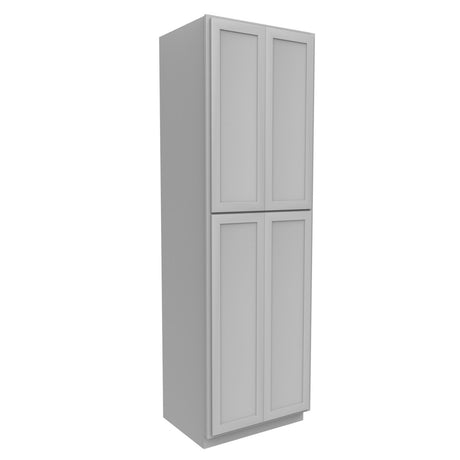 Elegant Dove - Double Door Utility Cabinet | 30"W x 96"H x 24"D - BUILDMYPLACE