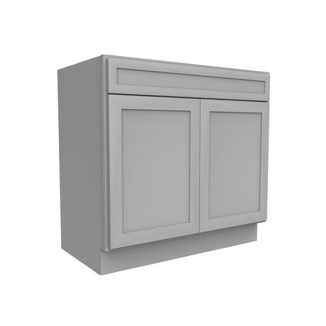 Elegant Dove - Double Door Vanity Sink Base Cabinet | 36"W x 34.5"H x 21"D - BUILDMYPLACE