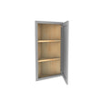 Elegant Dove - Single Door Wall End Cabinet | 12"W x 30"H x 12"D - BUILDMYPLACE