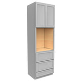 Elegant Dove - Single Oven Cabinet | 30"W x 96"H x 24"D - BUILDMYPLACE