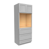 Elegant Dove - Single Oven Cabinet | 33"W x 84"H x 24"D - BUILDMYPLACE