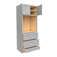 Elegant Dove - Single Oven Cabinet | 33"W x 84"H x 24"D - BUILDMYPLACE