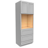 Elegant Dove - Single Oven Cabinet | 33"W x 90"H x 24"D - BUILDMYPLACE