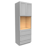 Elegant Dove - Single Oven Cabinet | 33"W x 96"H x 24"D - BUILDMYPLACE