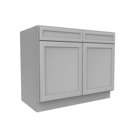 Elegant Dove - Sink Base Cabinet | 42"W x 34.5"H x 24"D - BUILDMYPLACE