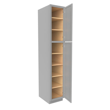 Elegant Dove - Utility Cabinet | 15"W x 84"H x 24"D - BUILDMYPLACE