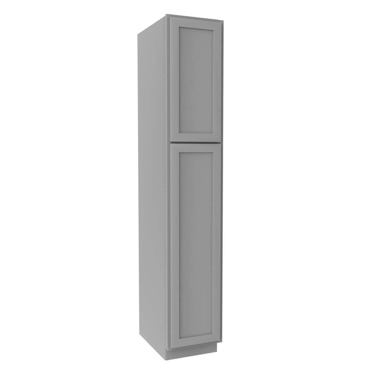 Elegant Dove - Utility Cabinet | 15"W x 84"H x 24"D - BUILDMYPLACE