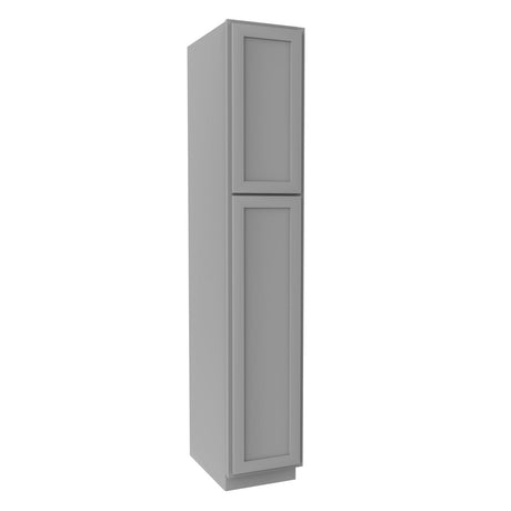 Elegant Dove - Utility Cabinet | 15"W x 84"H x 24"D - BUILDMYPLACE