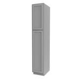 Elegant Dove - Utility Cabinet | 15"W x 84"H x 24"D - BUILDMYPLACE