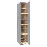 Elegant Dove - Utility Cabinet | 15"W x 90"H x 24"D - BUILDMYPLACE