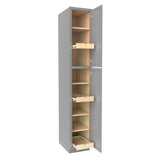 Elegant Dove - Utility Cabinet | 15"W x 90"H x 24"D - BUILDMYPLACE