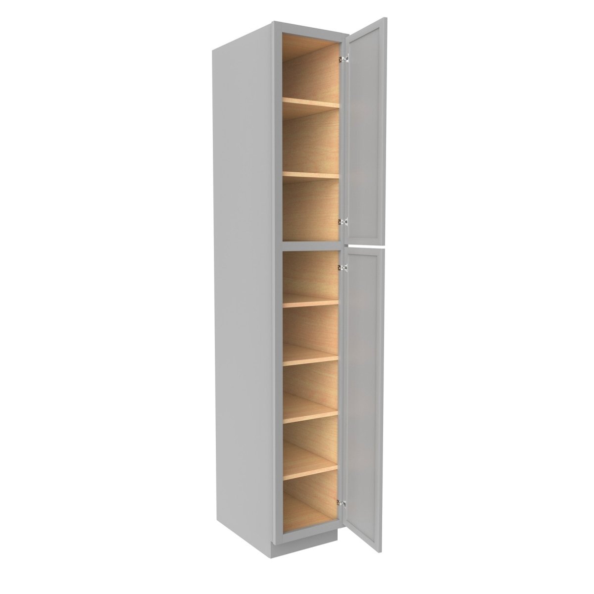 Elegant Dove - Utility Cabinet | 15"W x 90"H x 24"D - BUILDMYPLACE