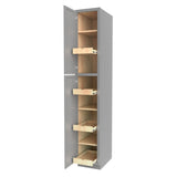 Elegant Dove - Utility Cabinet | 15"W x 90"H x 24"D - BUILDMYPLACE