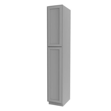 Elegant Dove - Utility Cabinet | 15"W x 90"H x 24"D - BUILDMYPLACE