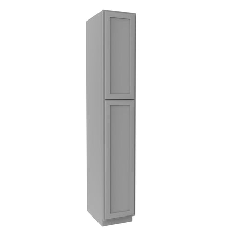 Elegant Dove - Utility Cabinet | 15"W x 90"H x 24"D - BUILDMYPLACE