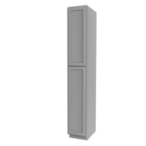 Elegant Dove - Utility Cabinet | 15"W x 96"H x 24"D - BUILDMYPLACE