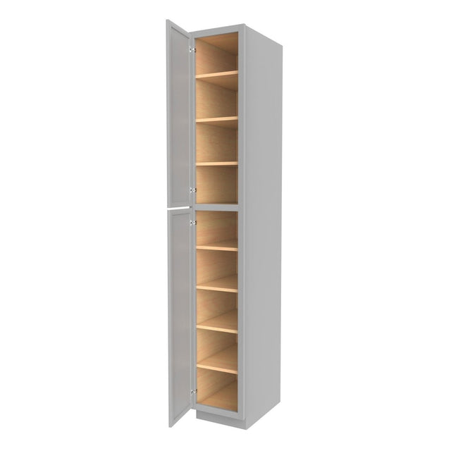 Elegant Dove - Utility Cabinet | 15"W x 96"H x 24"D - BUILDMYPLACE