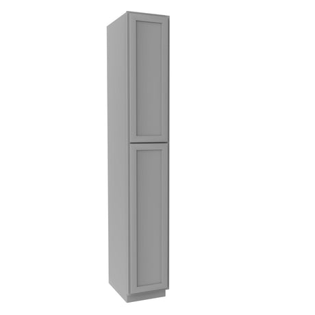 Elegant Dove - Utility Cabinet | 15"W x 96"H x 24"D - BUILDMYPLACE