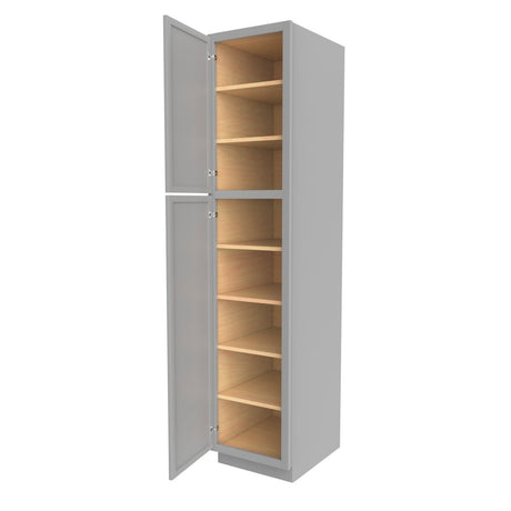 Elegant Dove - Utility Cabinet | 18"W x 84"H x 24"D - BUILDMYPLACE