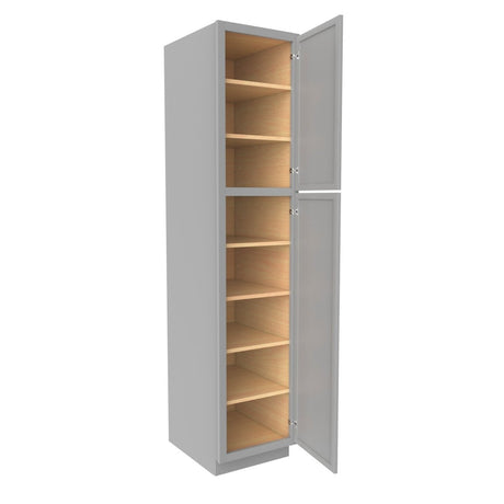 Elegant Dove - Utility Cabinet | 18"W x 84"H x 24"D - BUILDMYPLACE