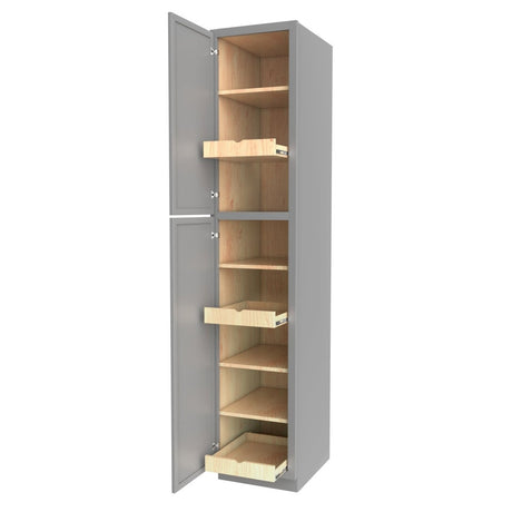 Elegant Dove - Utility Cabinet | 18"W x 90"H x 24"D - BUILDMYPLACE