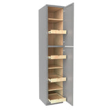 Elegant Dove - Utility Cabinet | 18"W x 90"H x 24"D - BUILDMYPLACE