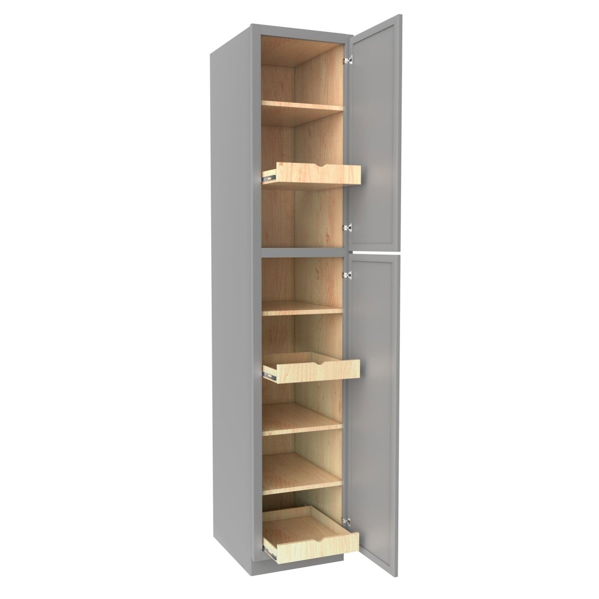 Elegant Dove - Utility Cabinet | 18"W x 90"H x 24"D - BUILDMYPLACE