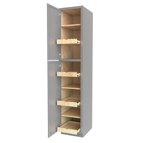 Elegant Dove - Utility Cabinet | 18"W x 90"H x 24"D - BUILDMYPLACE