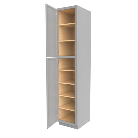 Elegant Dove - Utility Cabinet | 18"W x 90"H x 24"D - BUILDMYPLACE