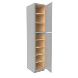 Elegant Dove - Utility Cabinet | 18"W x 90"H x 24"D - BUILDMYPLACE