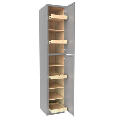 Elegant Dove - Utility Cabinet | 18"W x 96"H x 24"D - BUILDMYPLACE