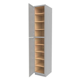 Elegant Dove - Utility Cabinet | 18"W x 96"H x 24"D - BUILDMYPLACE