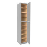 Elegant Dove - Utility Cabinet | 18"W x 96"H x 24"D - BUILDMYPLACE