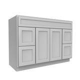 Elegant Dove - Vanity Sink Base Cabinet | 48"W x 34.5"H x 21"D - BUILDMYPLACE