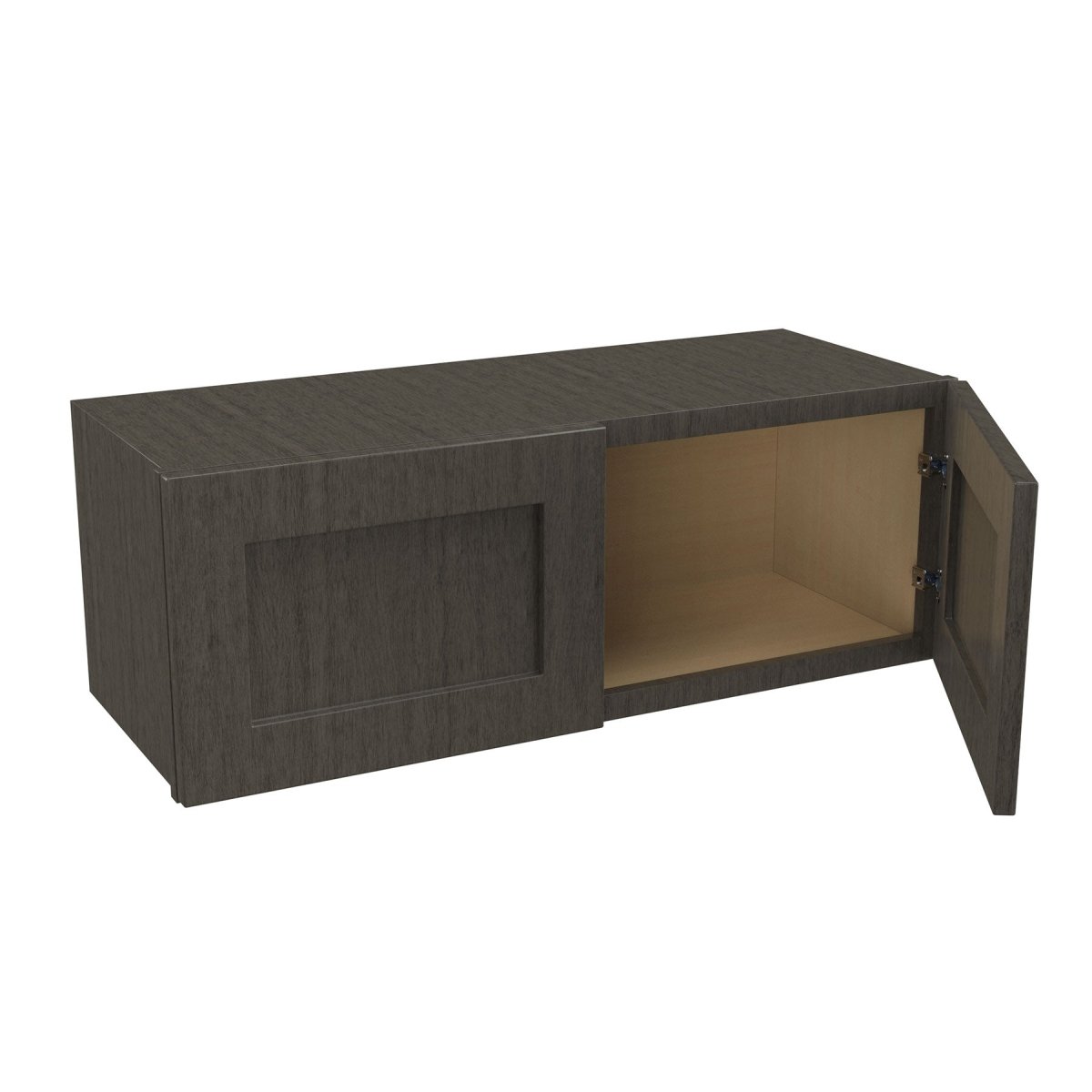 Elegant Smoky Grey - 24" Deep Wall Cabinet | 33"W x 12"H x 24"D - BUILDMYPLACE