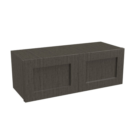 Elegant Smoky Grey - 24" Deep Wall Cabinet | 33"W x 12"H x 24"D - BUILDMYPLACE