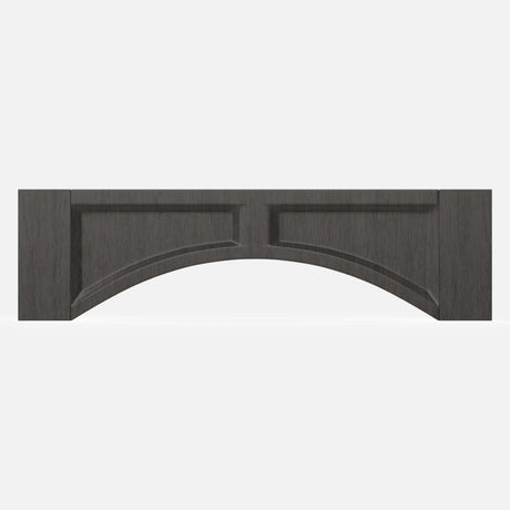 Elegant Smoky Grey - Arched Valance - Flat Panel | 42"W x 10"H - BUILDMYPLACE