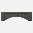 Elegant Smoky Grey - Arched Valance - Flat Panel | 60"W x 10"H - BUILDMYPLACE