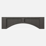 Elegant Smoky Grey - Arched Valance - Raised Panel | 42"W x 10"H - BUILDMYPLACE