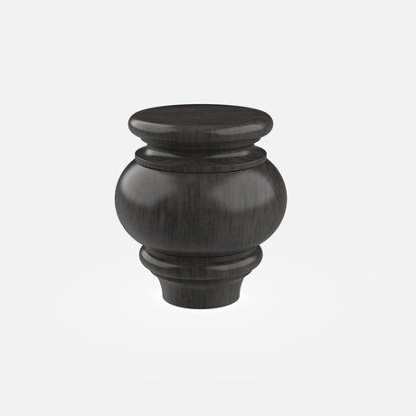 Elegant Smoky Grey - Bun Feet - Plain | 3"W x 4.5"H x 3"D - BUILDMYPLACE