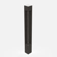 Elegant Smoky Grey - Corner Post - Fluted| 3"W x 34.5"H x 3"D - BUILDMYPLACE
