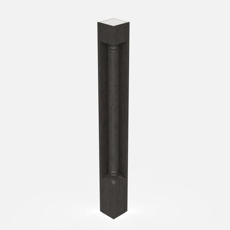 Elegant Smoky Grey - Corner Post - Plain | 3"W x 34.5"H x 3"D - BUILDMYPLACE