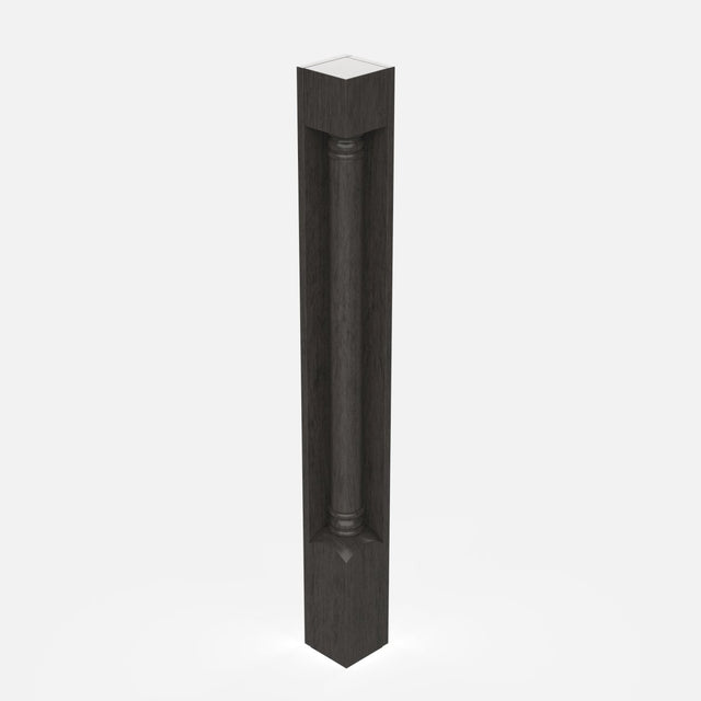 Elegant Smoky Grey - Corner Post - Plain | 3"W x 34.5"H x 3"D - BUILDMYPLACE