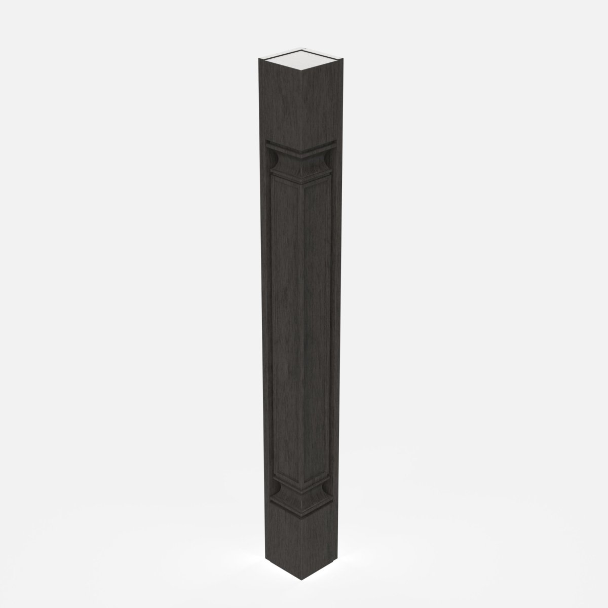 Elegant Smoky Grey - Corner Post - Square| 3"W x 34.5"H x 3"D - BUILDMYPLACE